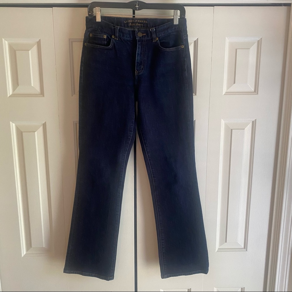 Lauren Ralph Lauren Jeans Bootcut sz 4 Dark Wash